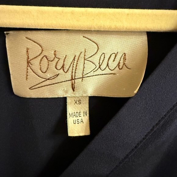 Rory Beca silk shift dress size XS Navy Blue EUC - Picture 4 of 4